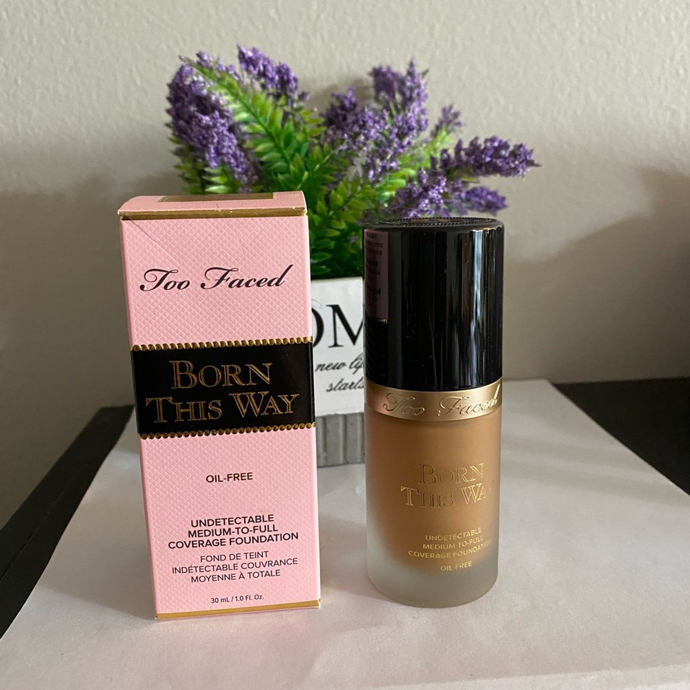 Too Faced Born This Way Undetectable Foundation, Oil Free, 1 OZ / 30ml, Caramel